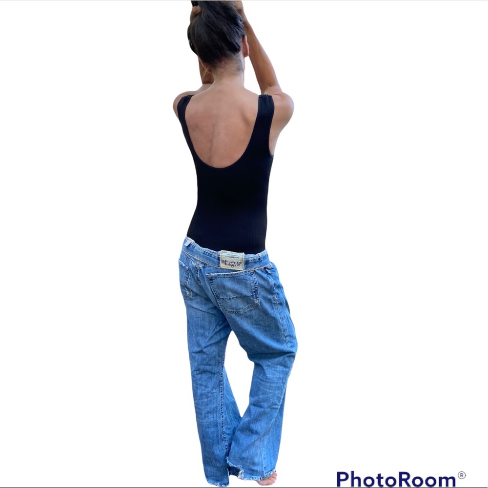 VINTAGE ABERCROMBIE & FITCH ORIGINAL 5 POCKET DENIM MENS BLUE JEANS ⭐️⭐️⭐️⭐️⭐️ - Picture 4 of 16